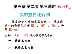 第三章第二節(jié)《鐵的重要化合物》