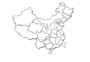 中国空白政区图