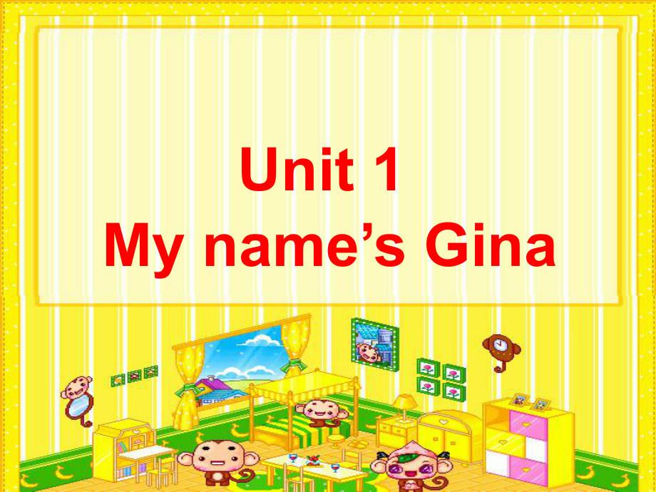 人教版七年级上册英语－Unit1 My name’s Gina 复习课件 (共31张PPT)_第1页