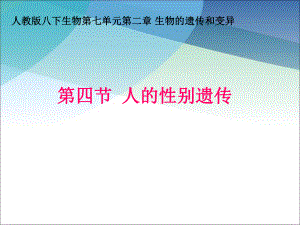 第四節(jié)人的性別遺傳 (2)