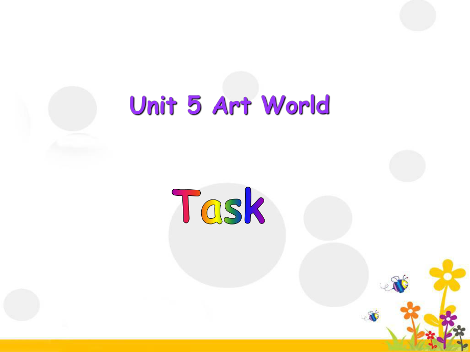 譯林牛津版九年級英語上冊 Unit 5 Task The art form I like best 課件 (共21張PPT)_第1頁