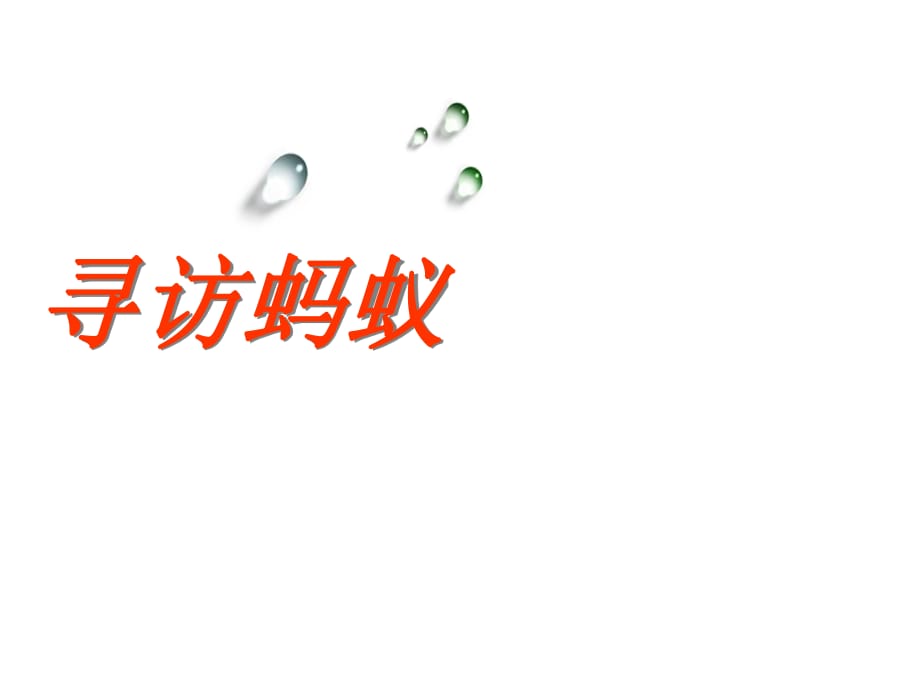 三年級上冊科學(xué)說課課件-1 尋訪螞蟻∣ 大象版 (共14張PPT)_第1頁