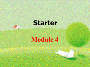 外研版七年級上冊 starter Module 4 Unit1(共30張PPT)