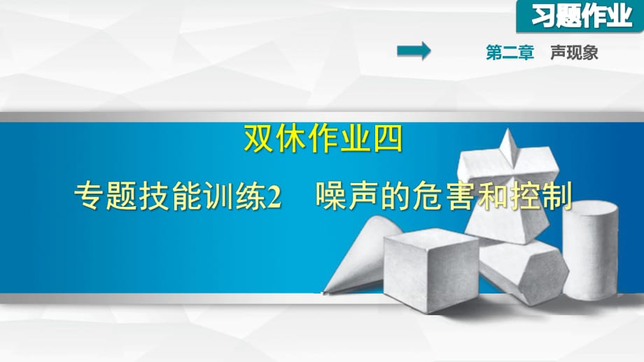 雙休作業(yè)四 專題技能訓(xùn)練2 噪聲的危害和控制_第1頁(yè)