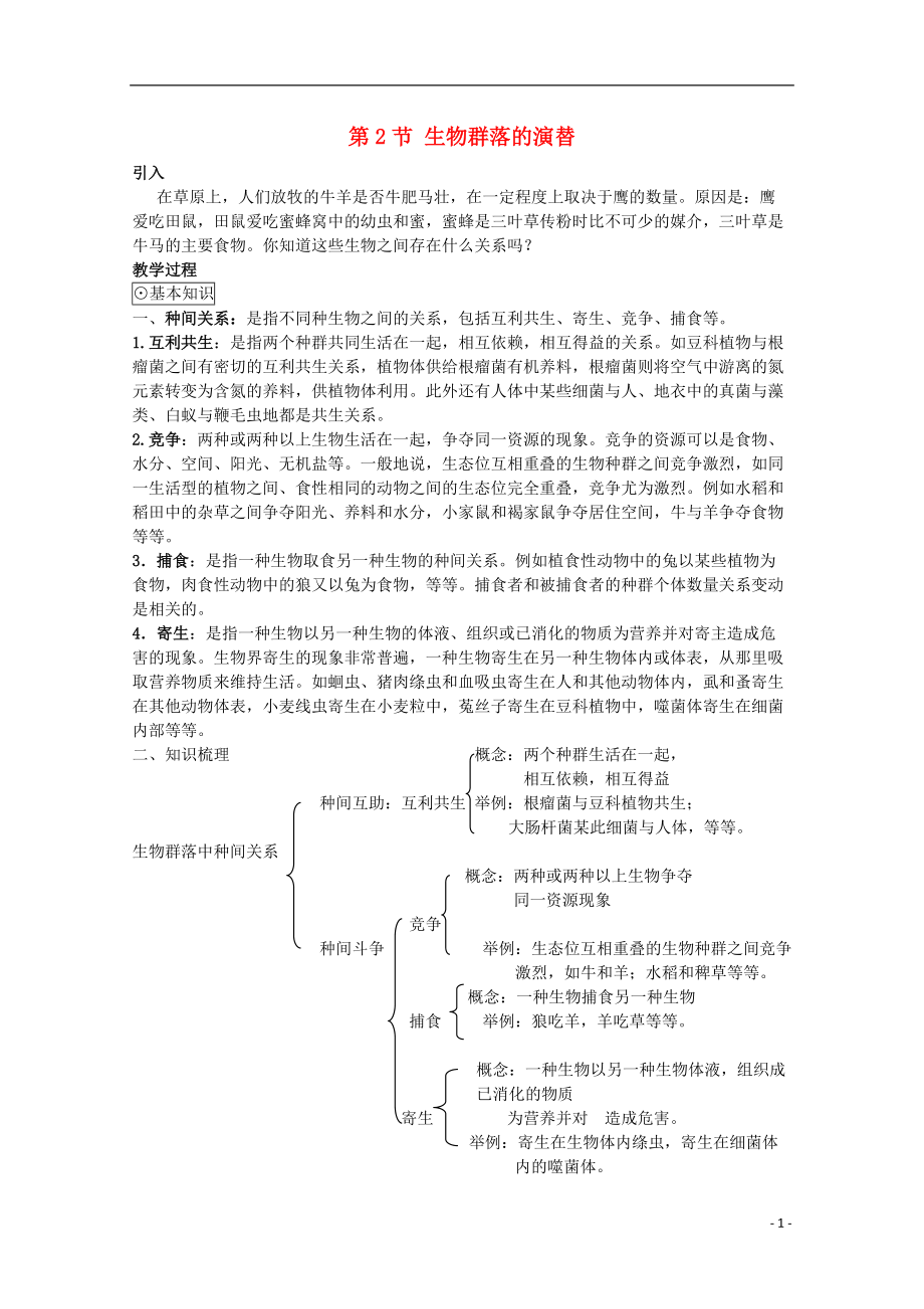 2017-2018學(xué)年度高中生物 第三章 生物群落的演替 3.2 生物群落的構(gòu)成教案 蘇教版必修3_第1頁