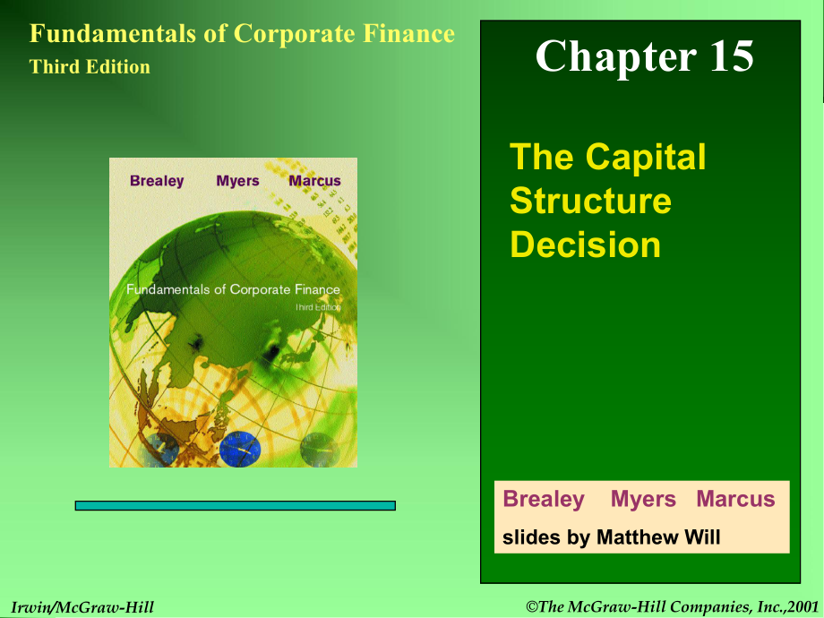 The Capital Structure Decision_第1页