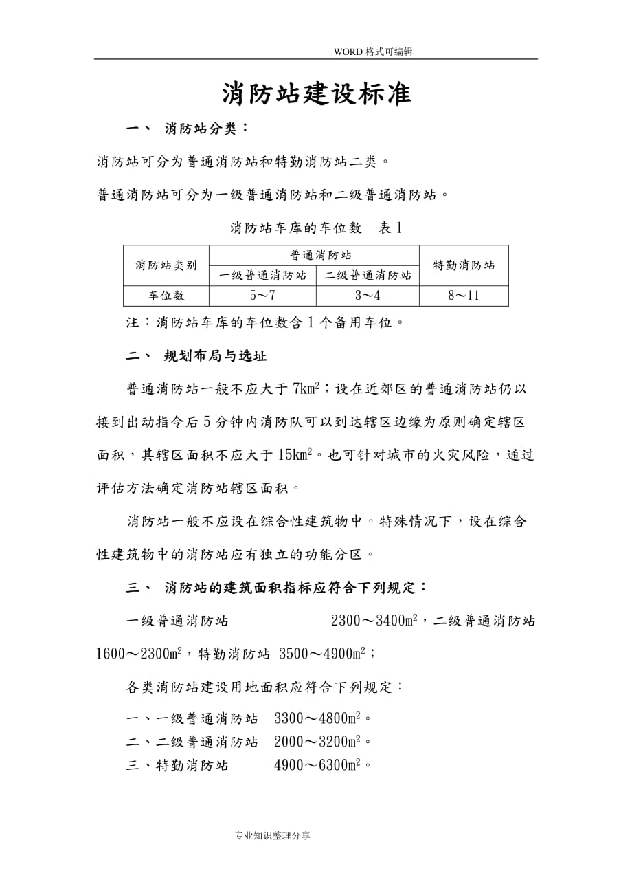 消防站建设标准_第1页