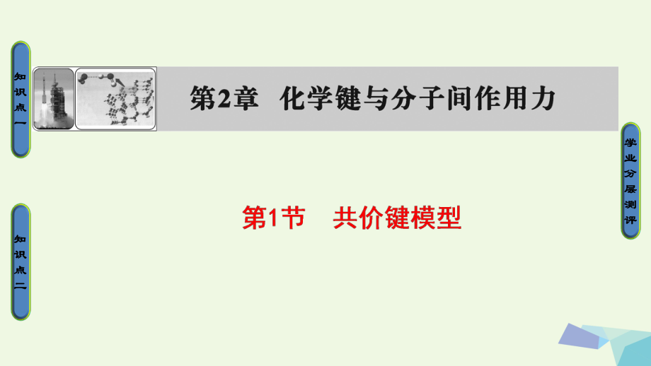 2017-2018學年度高中化學 第2章 化學鍵與分子間作用力 第1節(jié) 共價鍵模型課件 魯科版選修3_第1頁