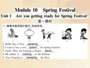 广西北部湾2017-2018学年七年级英语上册 Module 10 Spring Festival Unit 1 Are you getting ready for Spring Festival习题课件 （新版）外研版