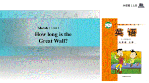 六年級(jí)上冊(cè)英語課件-Module 1 Unit 1 How long is the Great Wall｜外研社（一起）(共13張PPT)