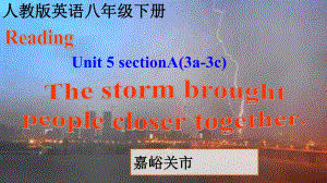 人教版八年級英語下冊Unit 5 Section A 3a--3c