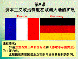 2018-2019學(xué)年人教版必修1 第9課 資本主義政治制度在歐洲大陸的擴展 課件(共23張PPT)