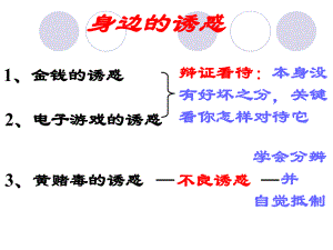 對不良誘惑說不