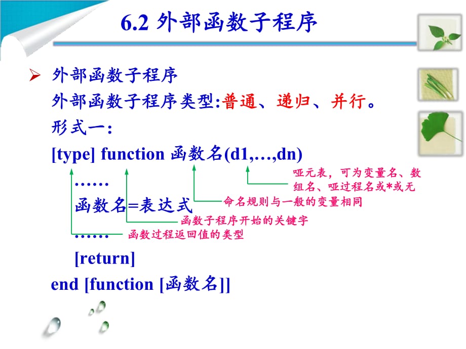 Fortran PPT課件1 (16)外部函數(shù)子程序_第1頁