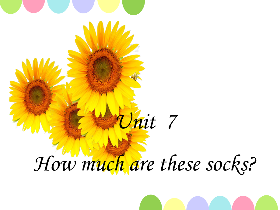 人教版七年級上冊英語－Unit7 how much are these socks Section A 1a-1c 課件_第1頁