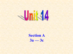 九年級英語unit14,Section A 3a3c課件