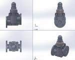 安全閥裝配體SolidWorks設(shè)計-三維圖