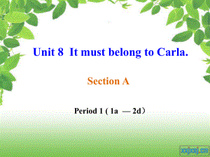 九年級(jí)英語(yǔ)unit8 It must belong to Carla全單元課件-