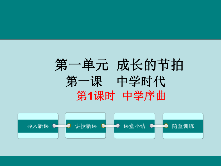 七上年級上冊 初中道德與法治第1課時中學(xué)序曲_第1頁