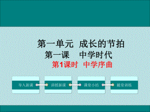 七上年級(jí)上冊(cè) 初中道德與法治第1課時(shí)中學(xué)序曲