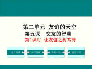 七上年級(jí)上冊(cè) 初中道德與法治2.5.1《讓友誼之樹常青》課件-劉少天