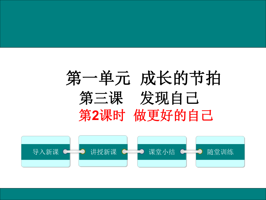 七上年級上冊 初中道德與法治1.3.2《做更好的自己》教學課件_第1頁