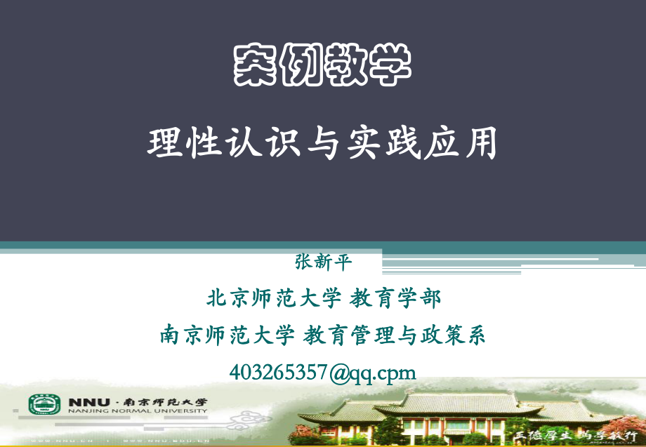 案例教學：理性認識與實踐應(yīng)用研討(張新平)_第1頁