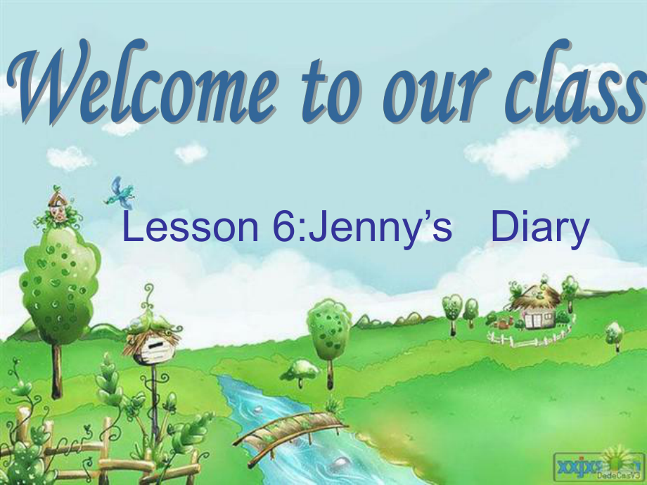 新冀教版七年級下冊Lesson6__Jenny's___Diary_第1頁