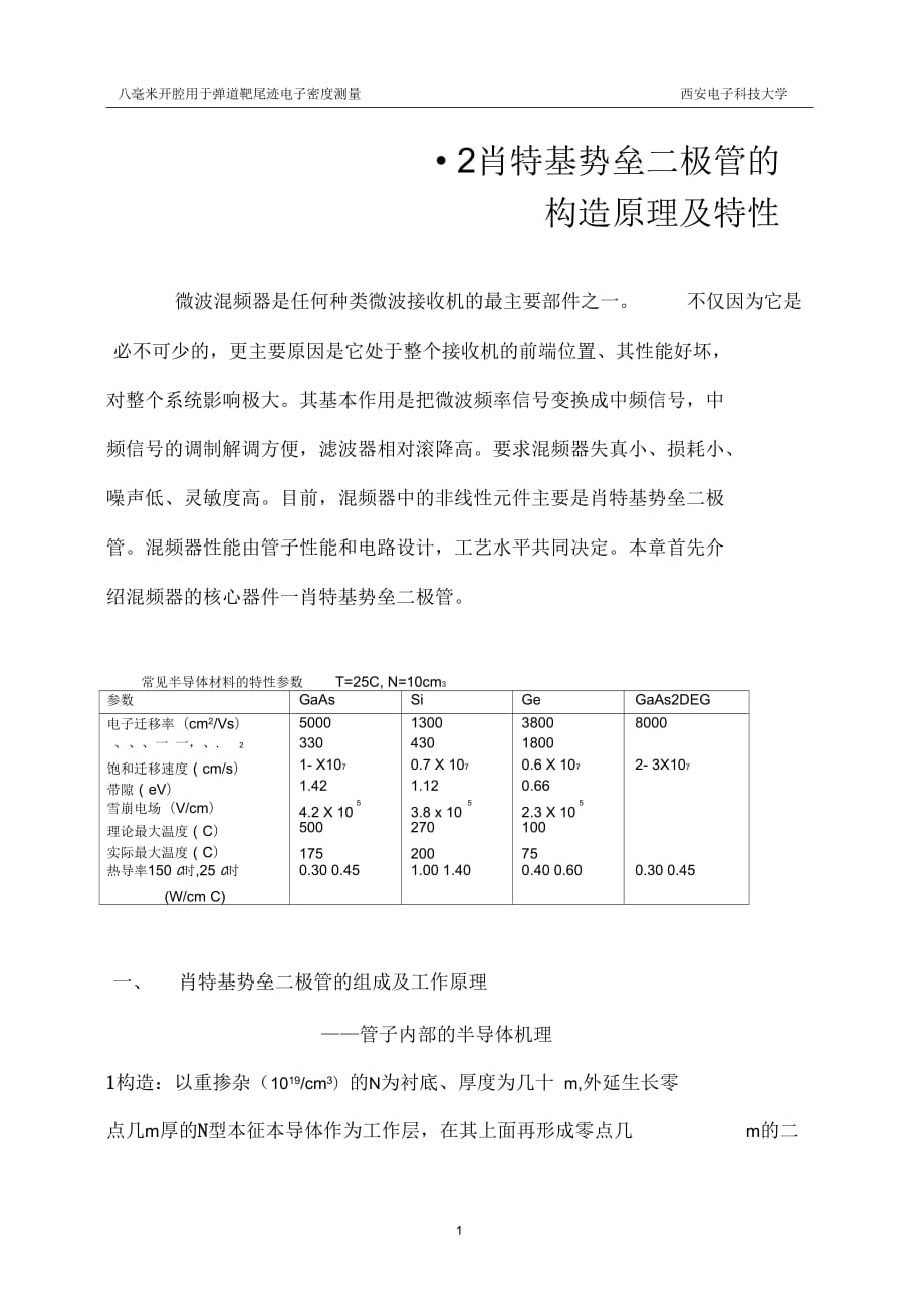 微波電子線路西安電子科技大學(xué)_第1頁(yè)