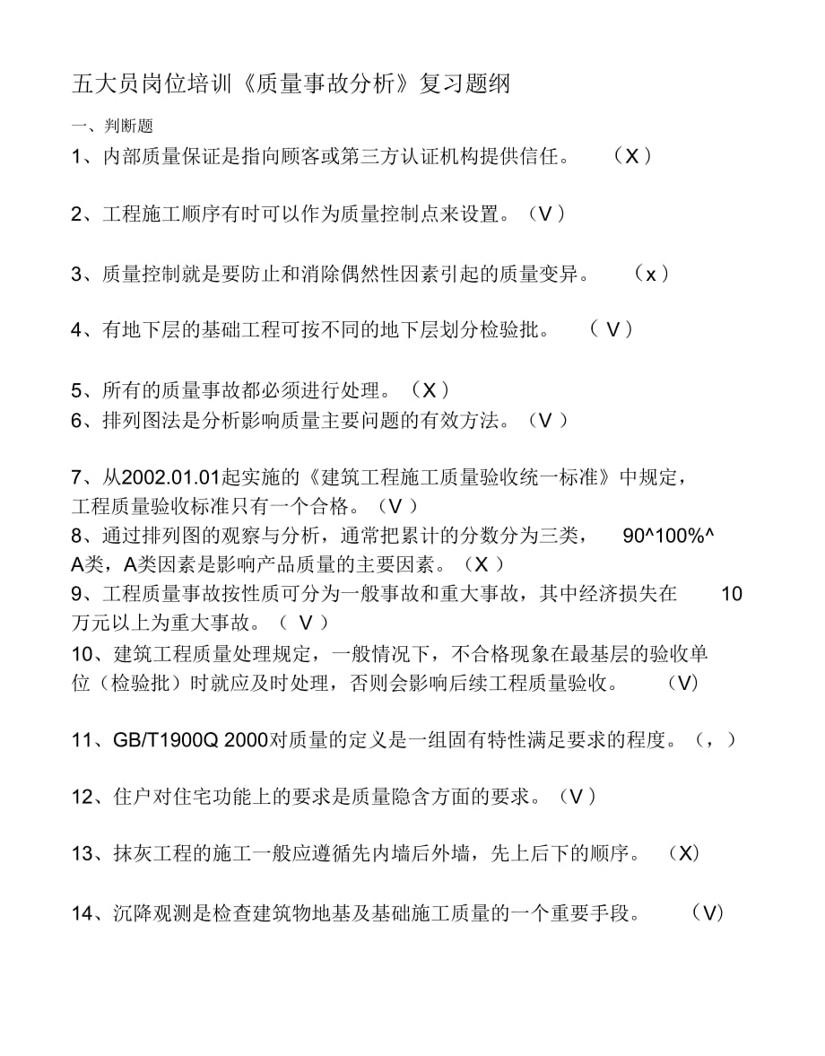 資料下載-質(zhì)量管理復(fù)習(xí)題_第1頁