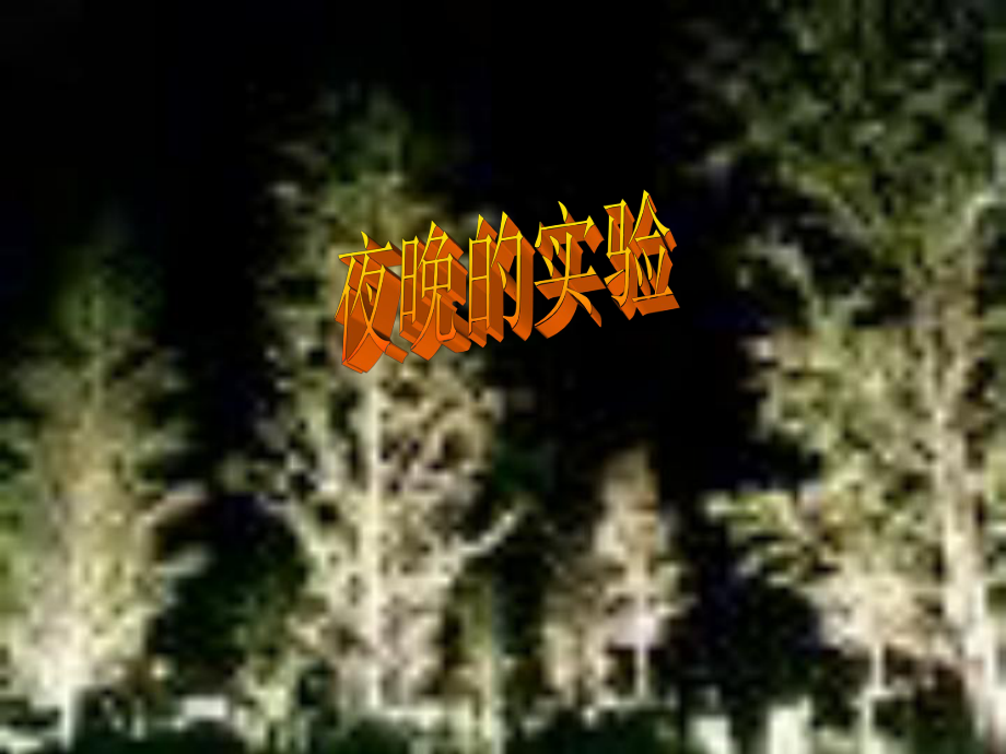 12夜晚的實驗課件_第1頁