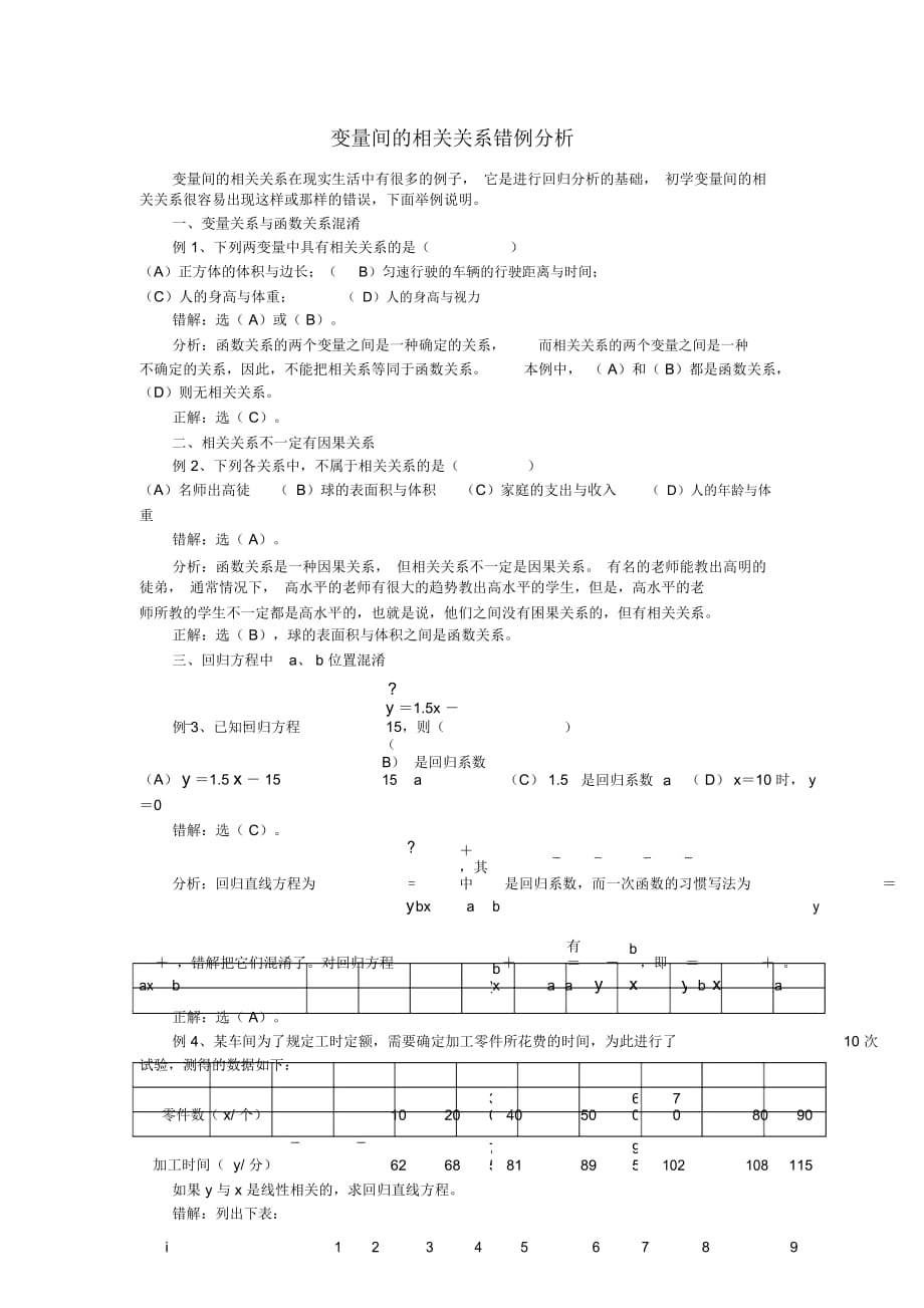 高中數(shù)學(xué)《變量間的相關(guān)關(guān)系》學(xué)案4新人教A版必修3_第1頁(yè)