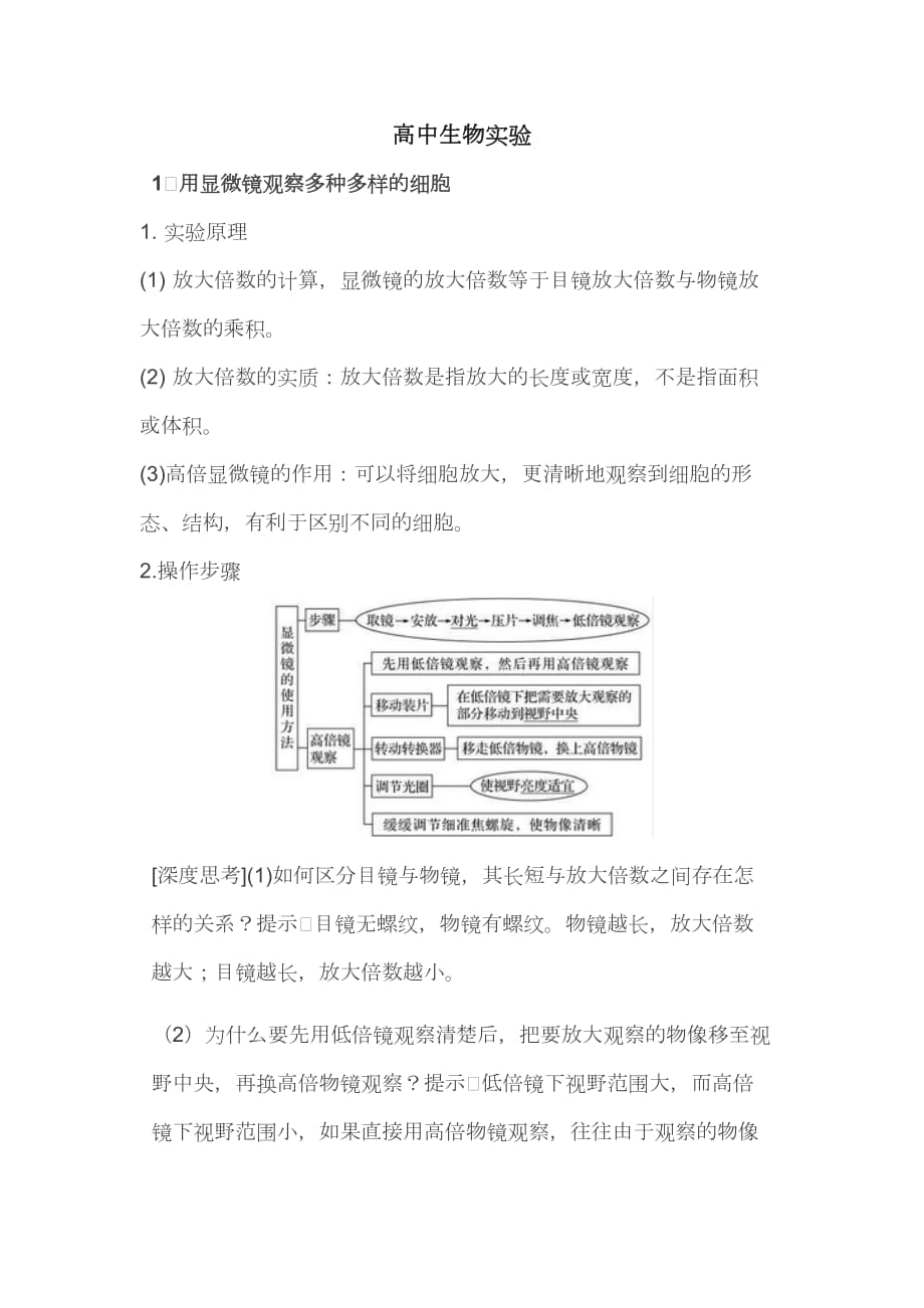 高中生物实验_第1页