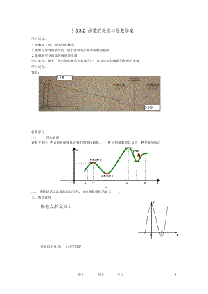 高中數(shù)學(xué)《導(dǎo)數(shù)在研究函數(shù)中的應(yīng)用》學(xué)案4新人教A版選修1-1