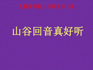 《山谷回音真好聽》課件