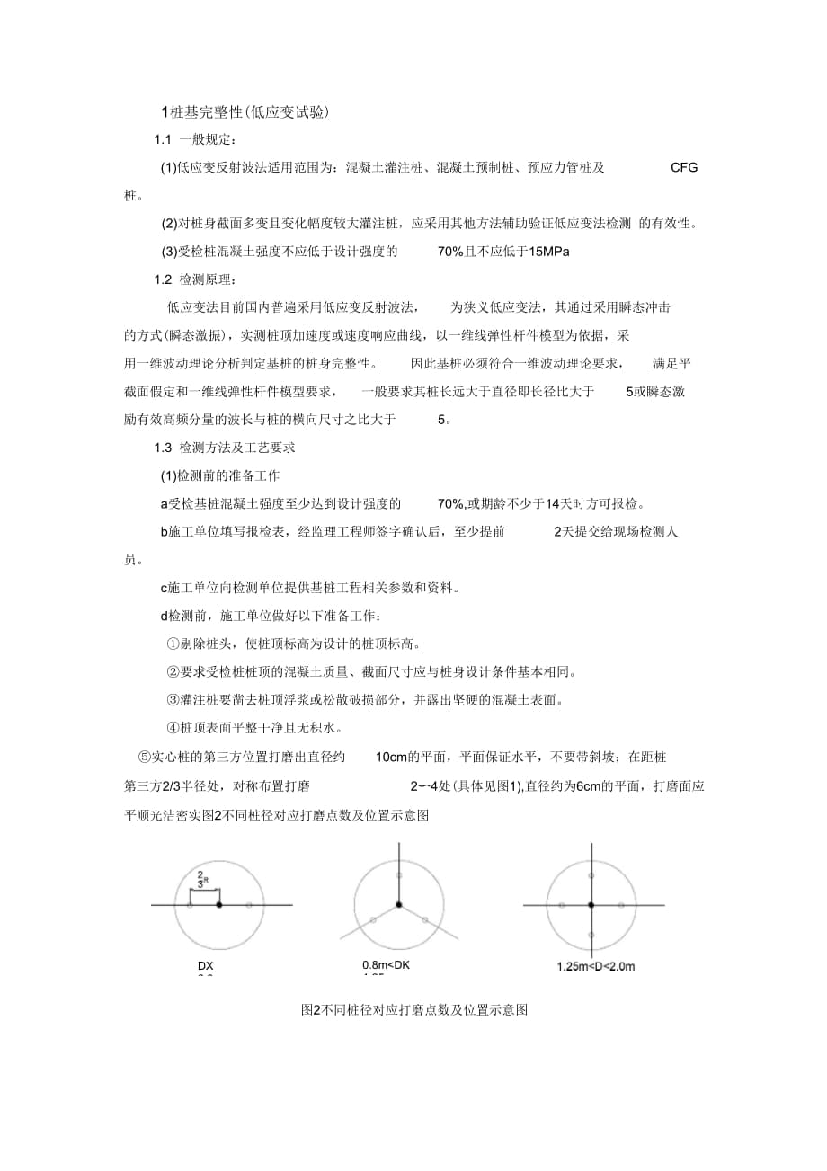 桩基完整性(低应变试验)试验方法_第1页