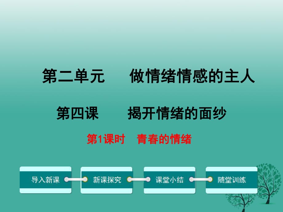 【人教版】2017年七下道德與法治：241《青春的情緒》教學(xué)課件_第1頁(yè)