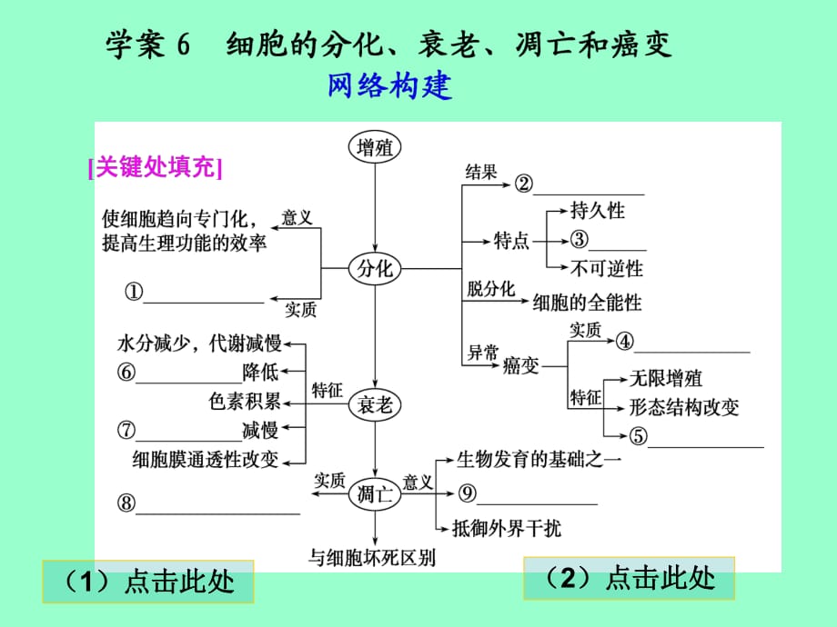 【高考二輪復(fù)習(xí)】專題三學(xué)案6：細(xì)胞的分化、衰老、凋亡和癌變_第1頁