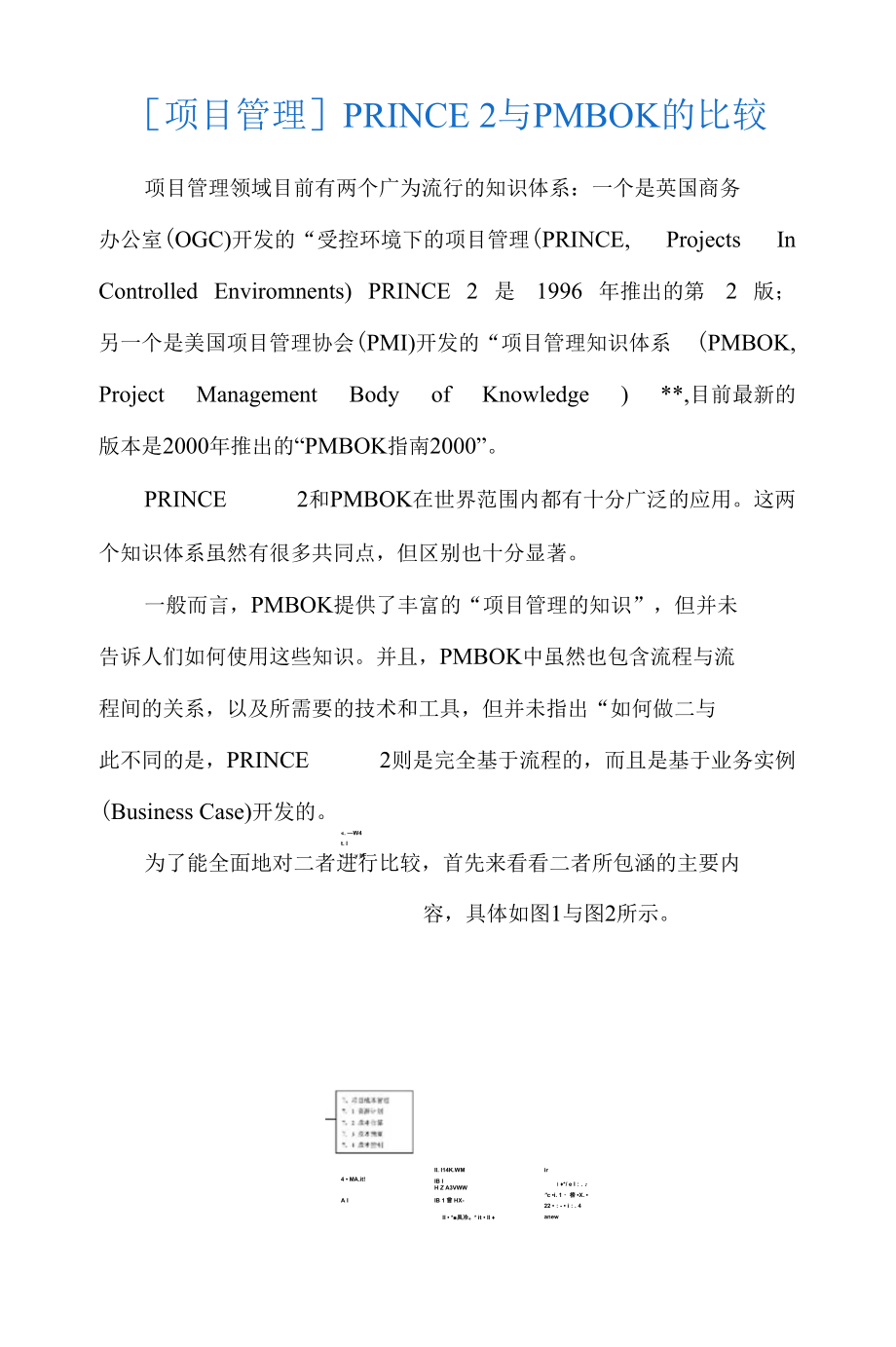 项目管理PRINCE与PMBOK的比较_第1页