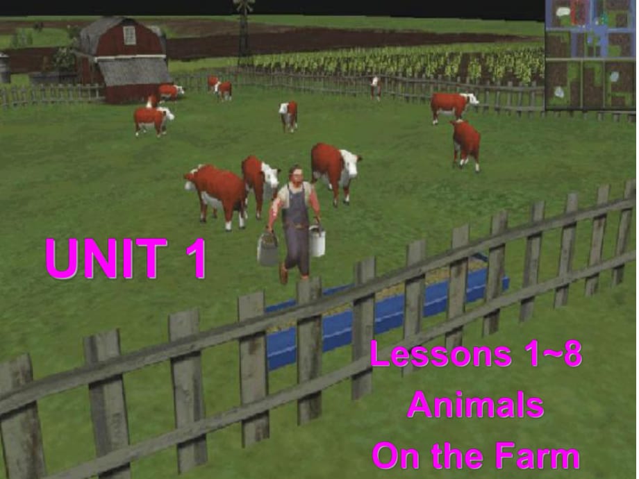 三年级下册英语课件－Lesson 1 On the farm》｜冀教版_第1页