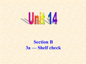 九年級英語unit14,Section B 3a-Self Check課件