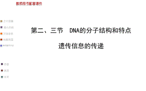 【浙江專用】2014金榜生物教師用書配套課件必修2_第三章_第二、三節(jié)