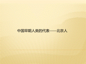 2018-2019學(xué)年人教版《歷史》七年級(jí)上冊(cè)：第1課 中國(guó)早期人類的代表——北京人課件(共19張PPT)