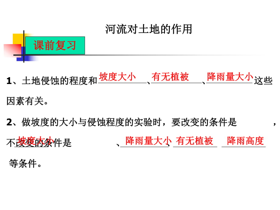 教科版小學科學五年級上冊第三單元《河流對土地的作用》課件_第1頁