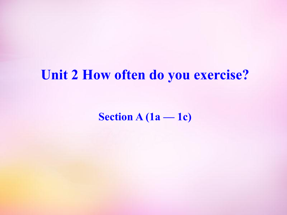 【人教版新目標】八年級英語上：Unit2SectionA（1a-1c）課件 (2)_第1頁