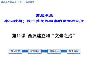 2018年秋人教版七年級歷史上冊教學(xué)課件：第11課 西漢建立和”文景之治“