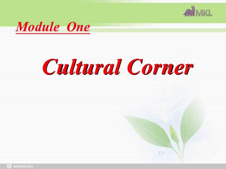 高中英语Module1CulturalCorner全程课件外研版必修1_第1页