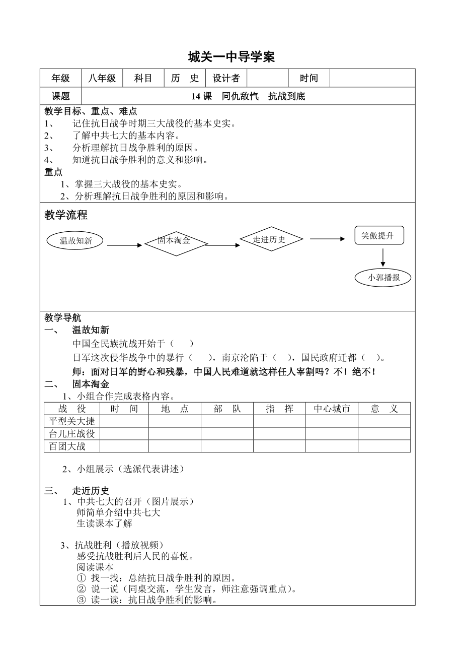 八年級歷史同仇敵愾抗戰(zhàn)到底_第1頁