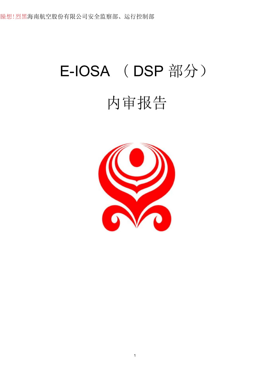 E-IOSA(DSP部分)内审报告要点_第1页