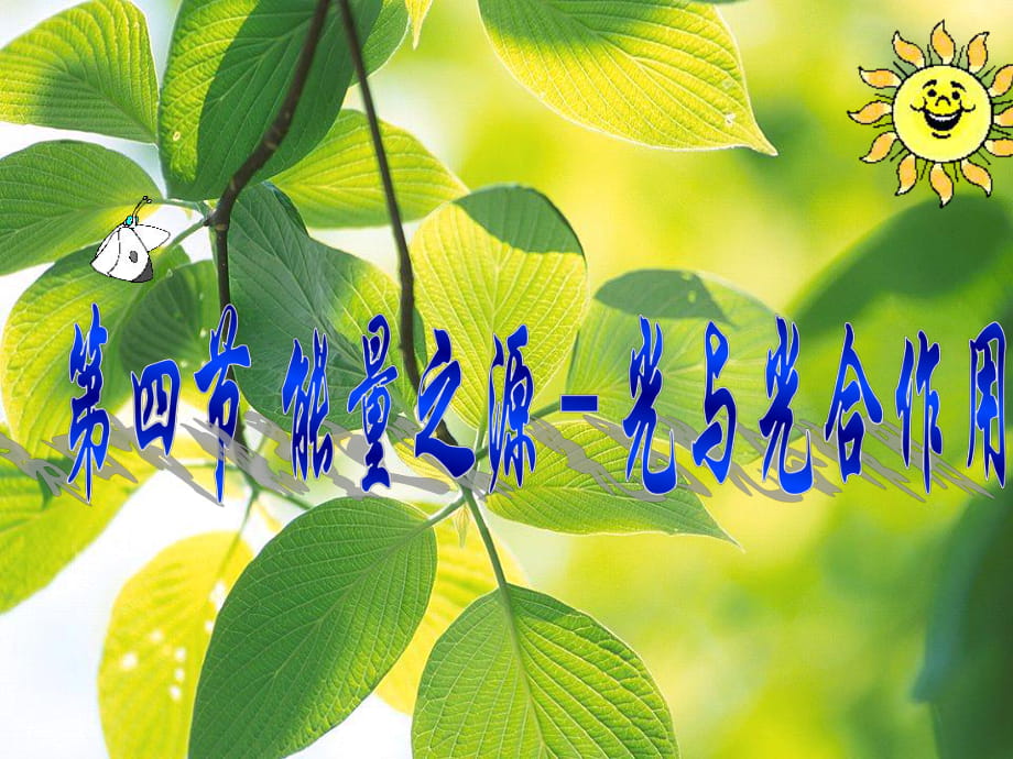 生物學(xué)(1)必修《能量之源——光與光合作用》PPT課件2_第1頁(yè)